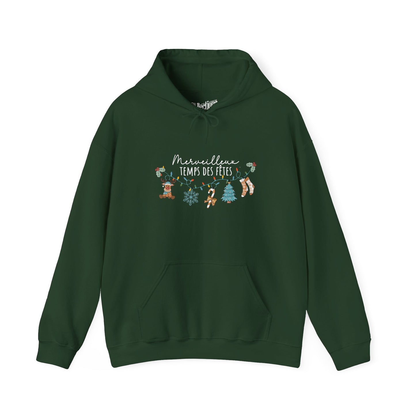 Sweat à capuche - Merveilleux Temps des Fêtes