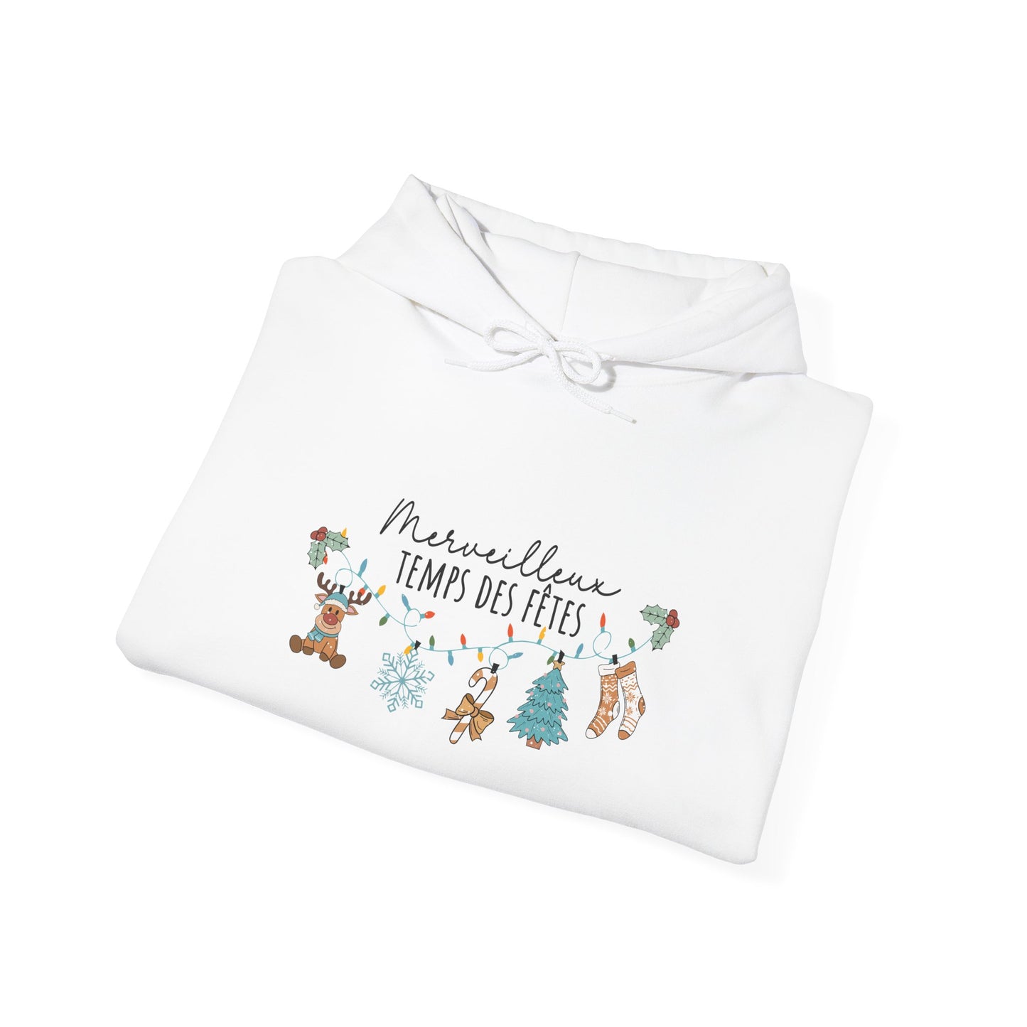Sweat à capuche - Merveilleux Temps des Fêtes