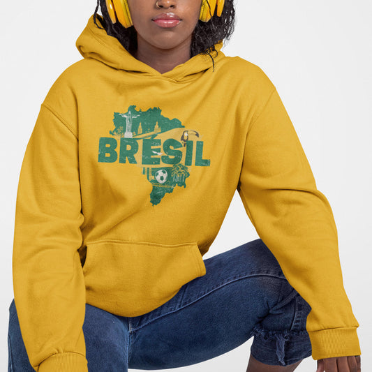 Hoodie - Brazil on the map