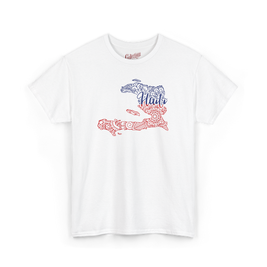 T-shirt – Haïti Carte style Mandala