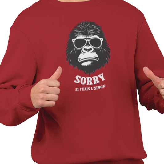 Sweat-shirt – Faire le singe