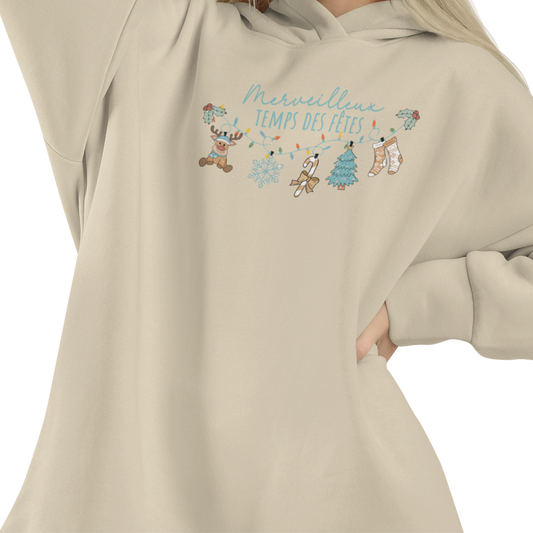 Sweat à capuche - Merveilleux Temps des Fêtes