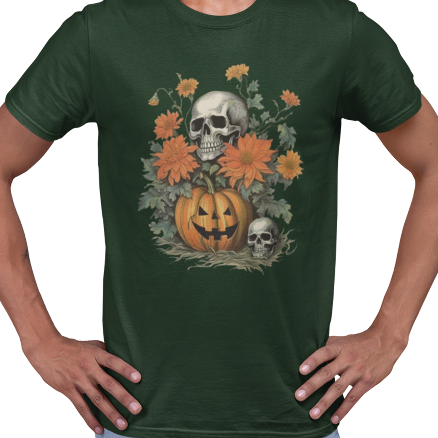 T-shirt - Skeleton in flowers