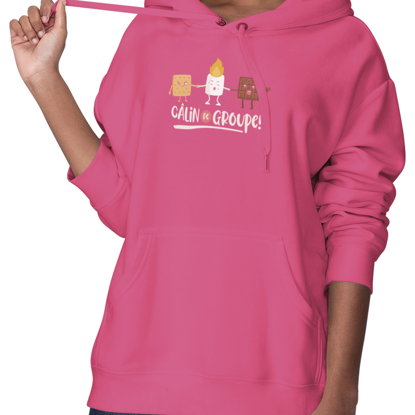 #camping - Sweat à capuche - Sweat à capuche - Câlin de groupe