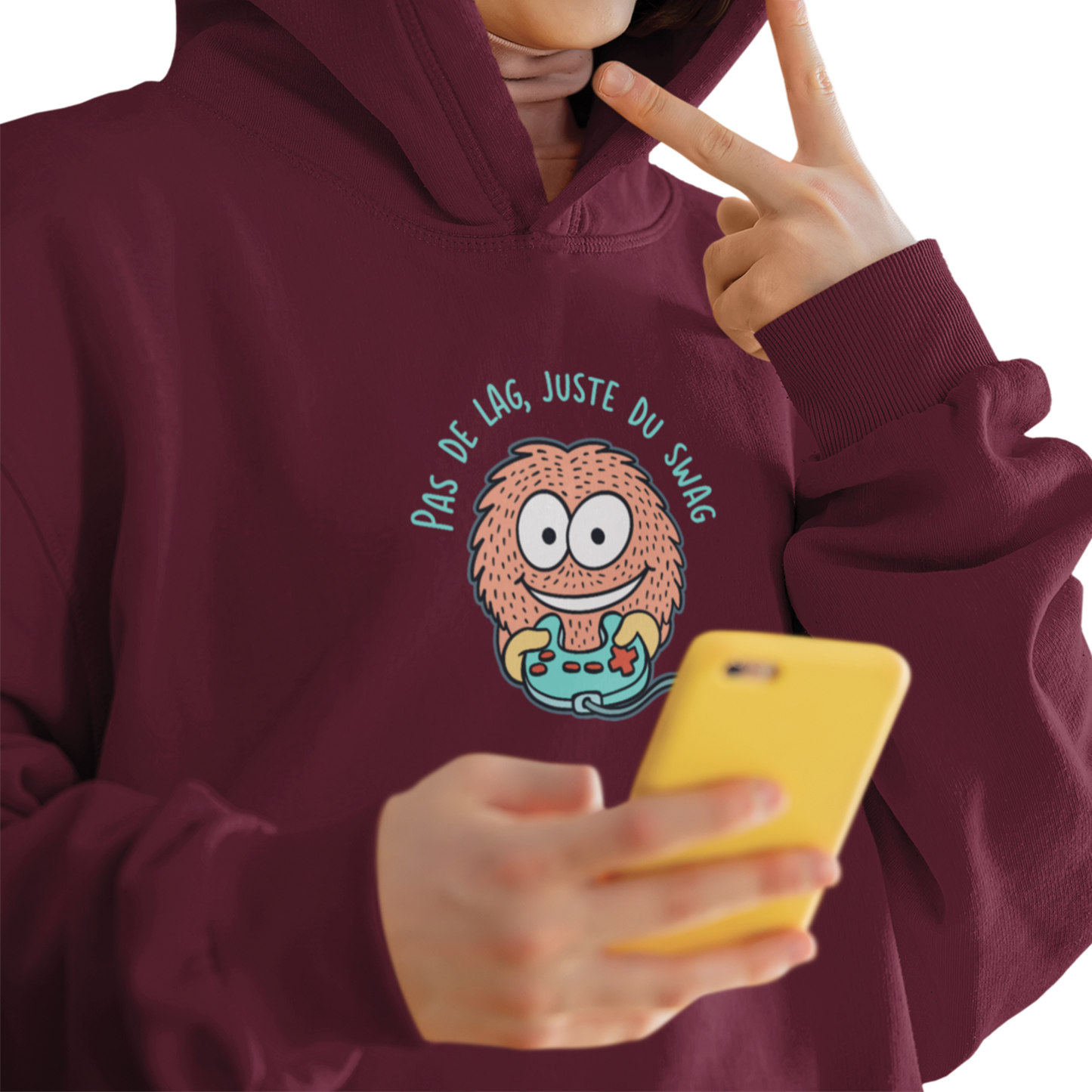 Sweat à capuche - Jeunes - Pas de lag, juste du swag