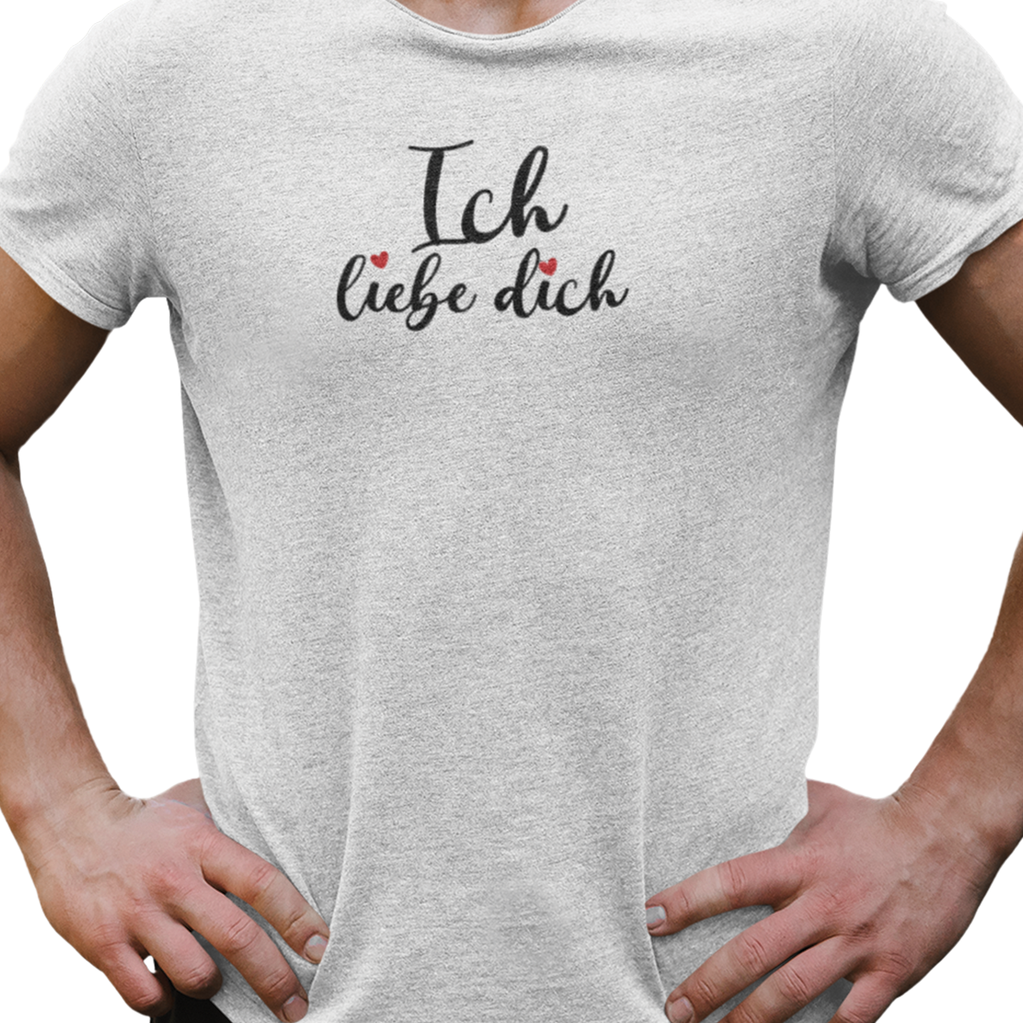 T-shirt - I love you "Ich liebe dich" - German