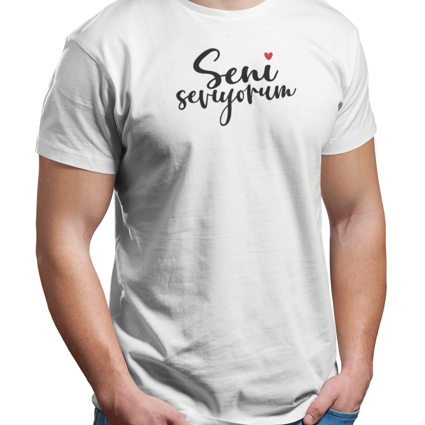 T-shirt - I love you "Seni seviyorum" - Turkish