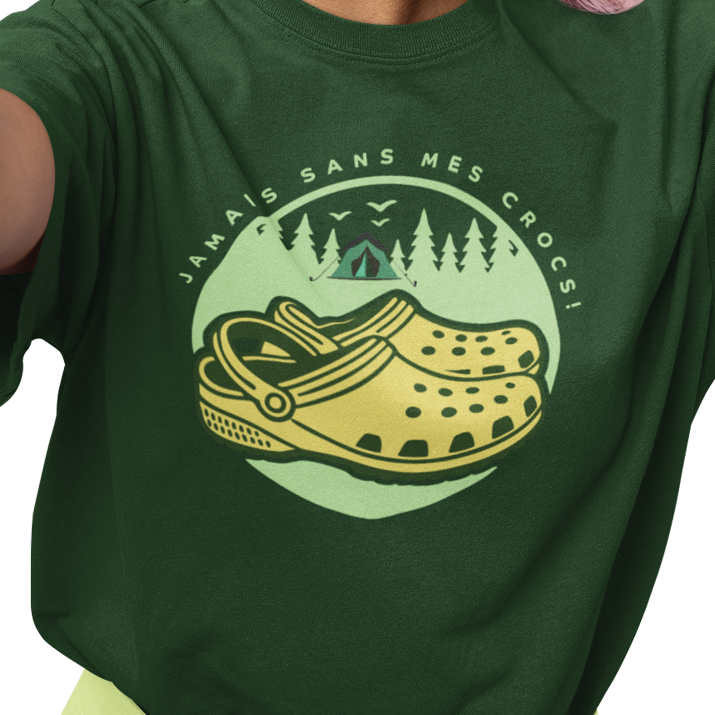 T-shirt - Jamais sans mes crocs