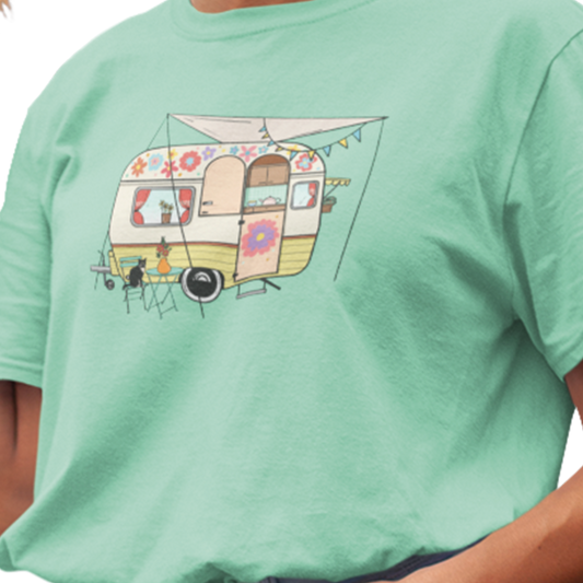 #camping - T-Shirt - T-shirt - Ma roulotte rétro