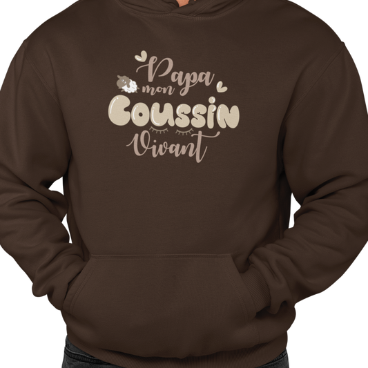 Sweat à capuche - Papa coussin vivant