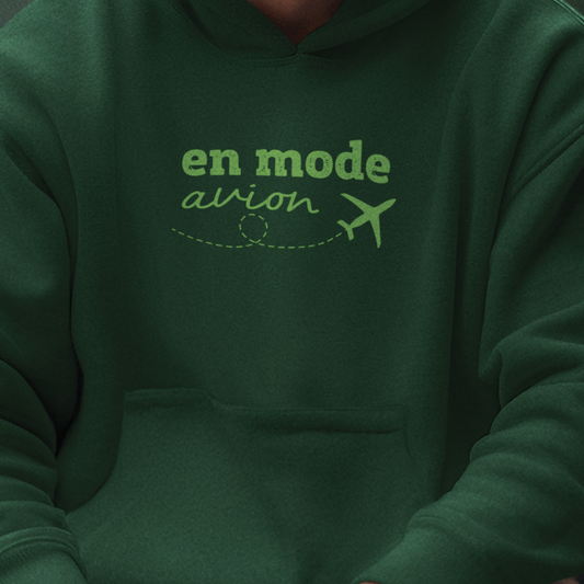 #camping - Sweat à capuche - Sweat à capuche - En mode avion