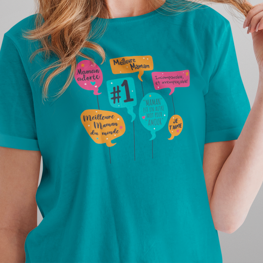 T-shirt - Meilleure Maman Festif