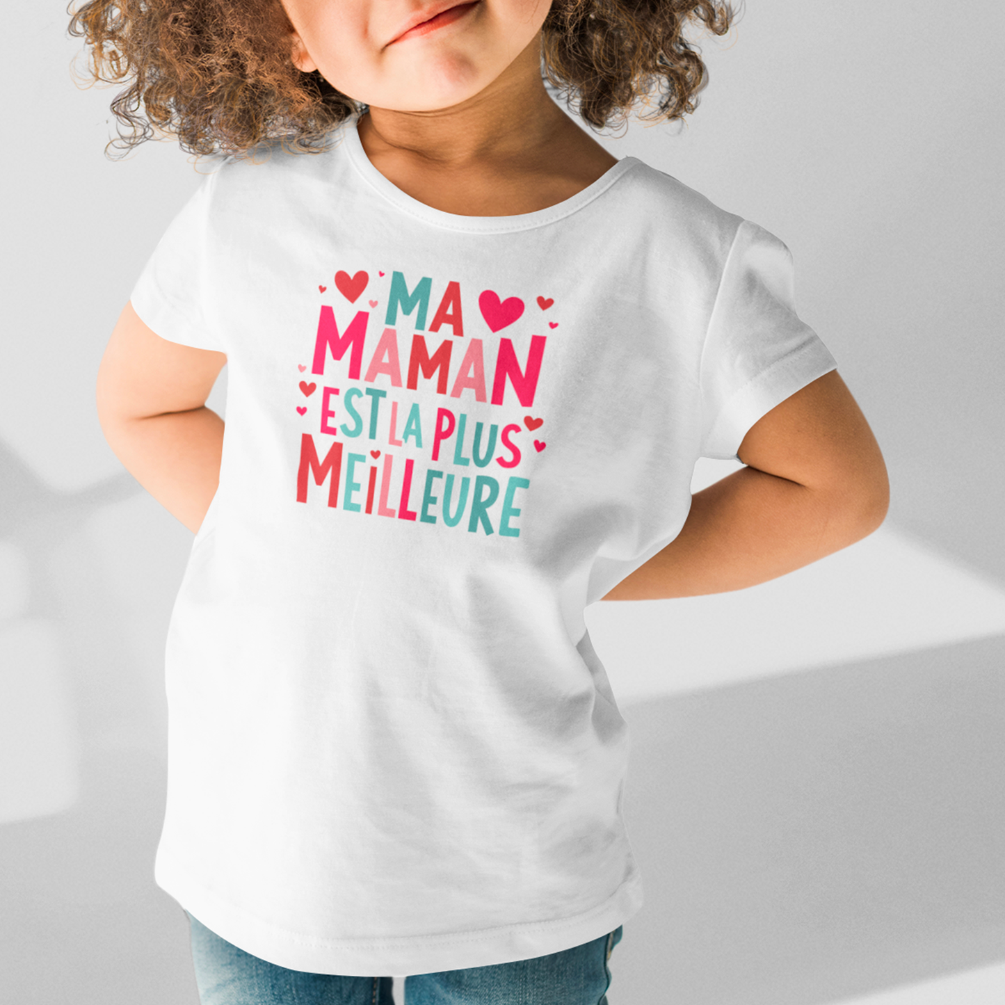 T-Shirt - Duo - Meilleure Maman Ever - Blanc