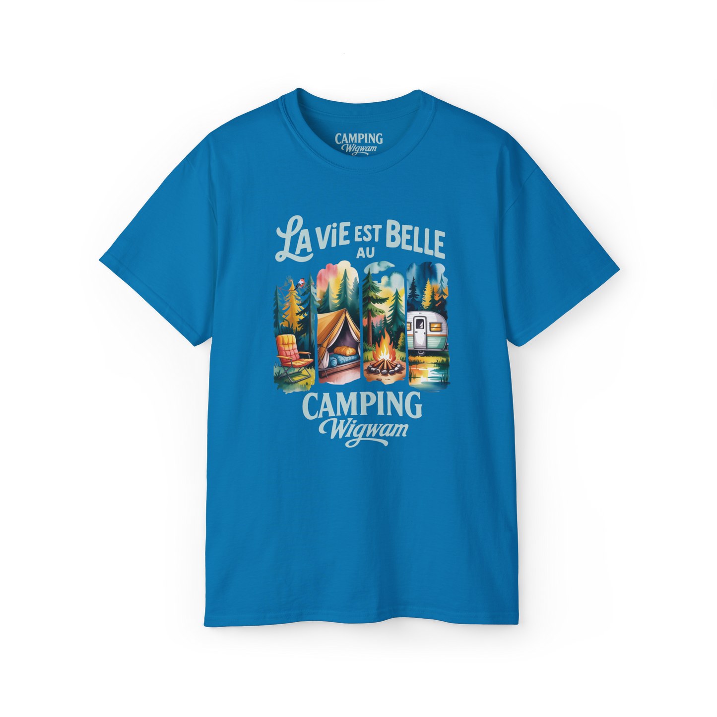 T-shirt - La vie est belle au Camping Wigwam (Collabo)