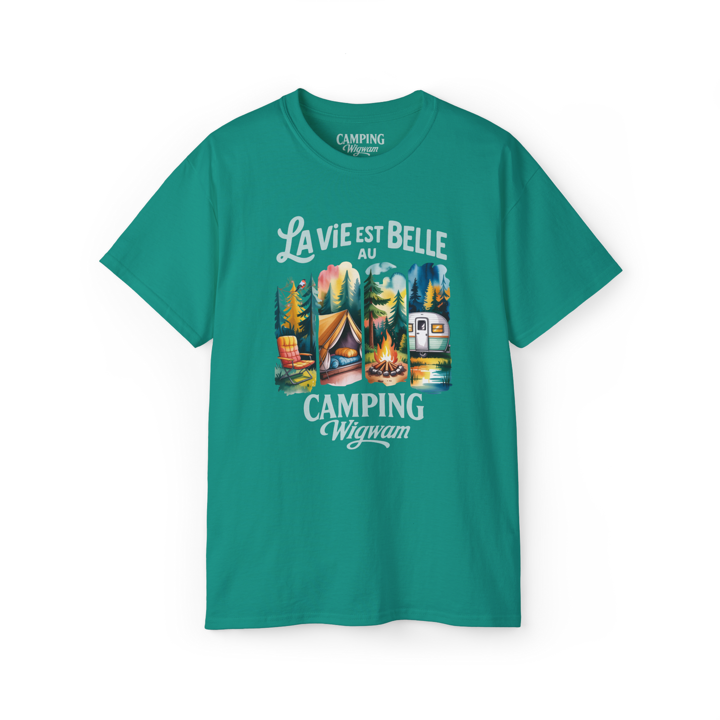 T-shirt - La vie est belle au Camping Wigwam (Collabo)