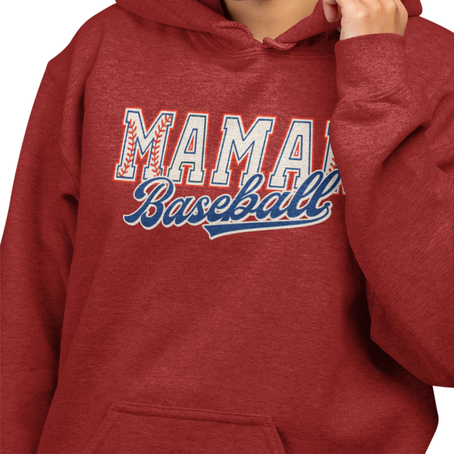 Sweat à capuche - Maman Baseball