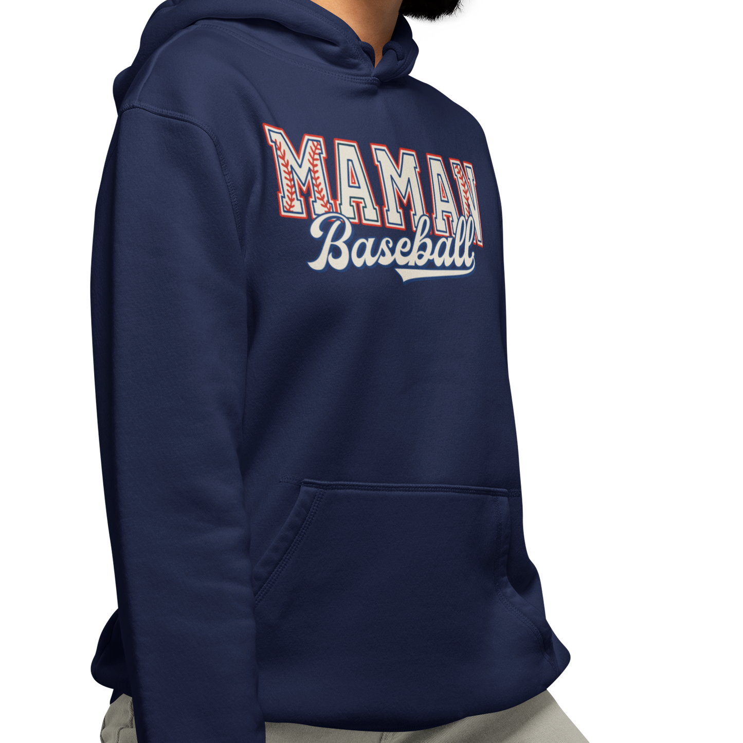 Sweat à capuche - Maman Baseball