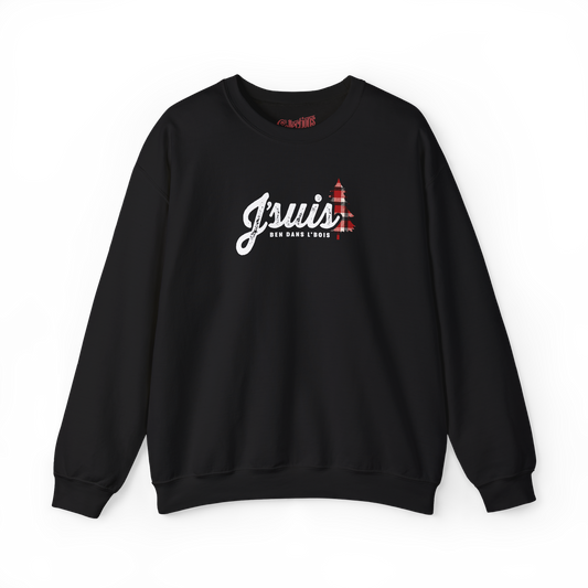 Sweat-shirt – J’suis ben dans l’bois