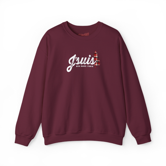 Sweat-shirt – J’suis ben dans l’bois