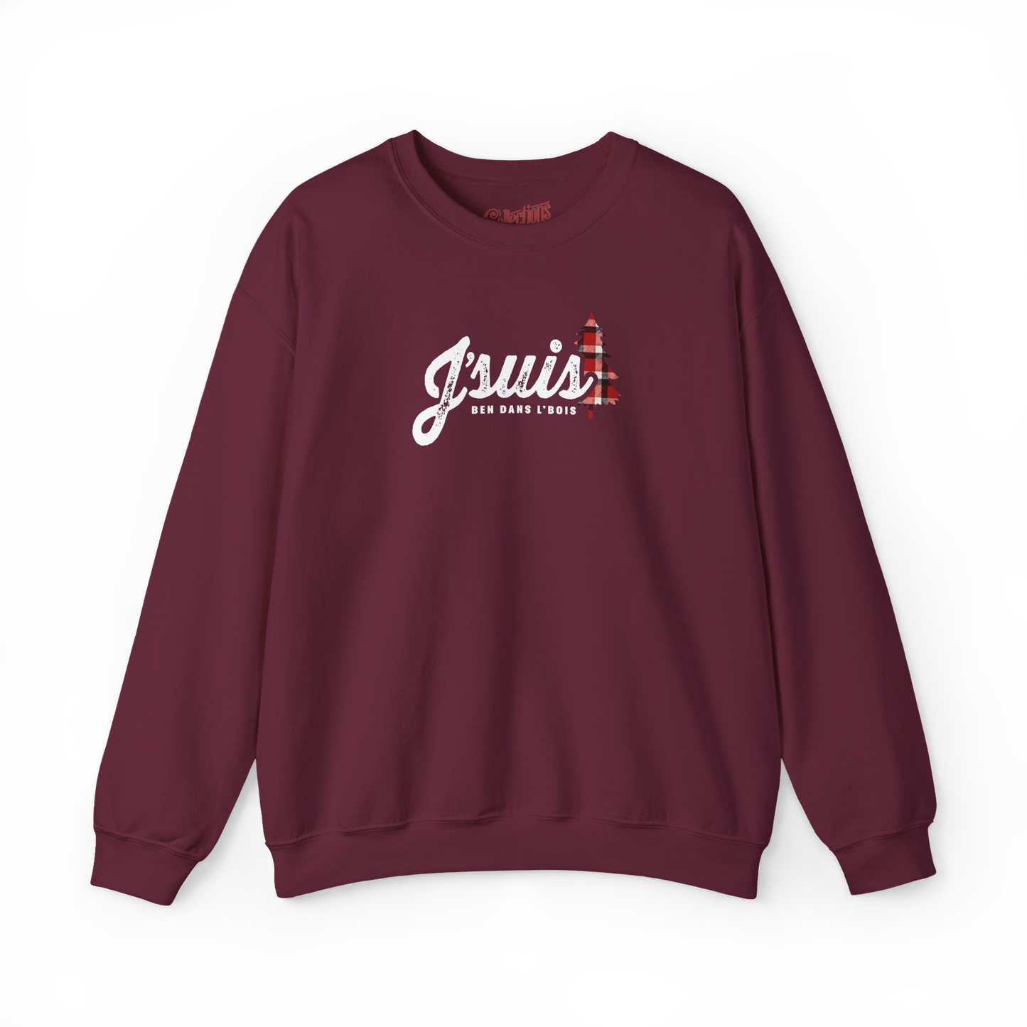 Sweat-shirt – J’suis ben dans l’bois