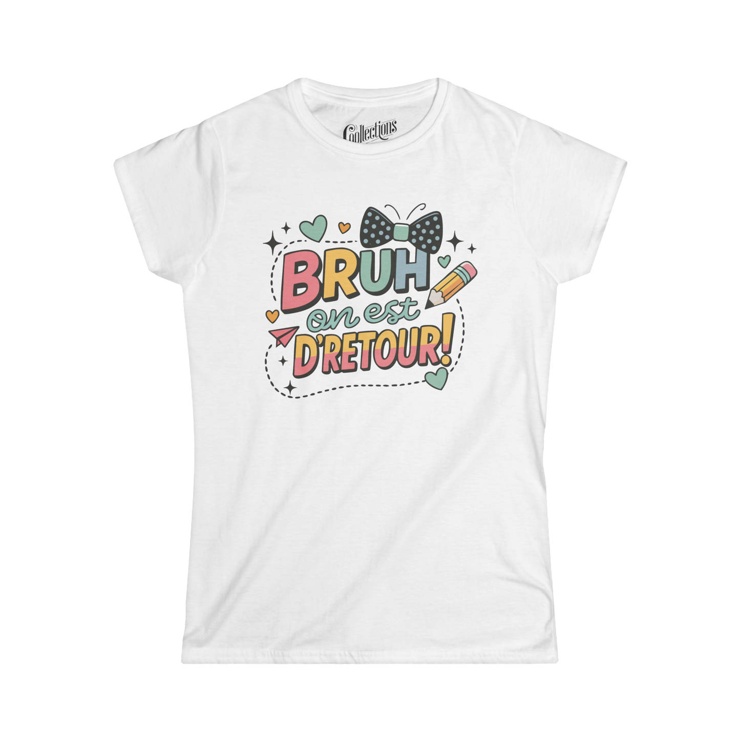 T-shirt - Bruh Mode École pour femme