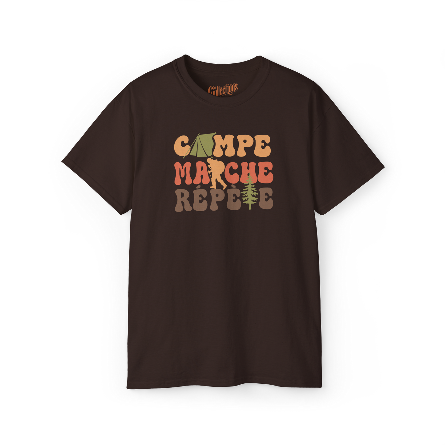 #camping - T-Shirt - T-Shirt - Campe Marche Répète