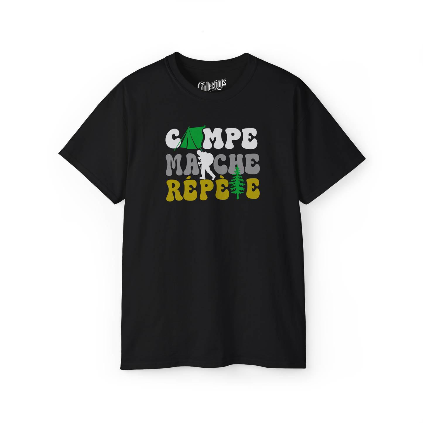 #camping - T-Shirt - T-Shirt - Campe Marche Répète