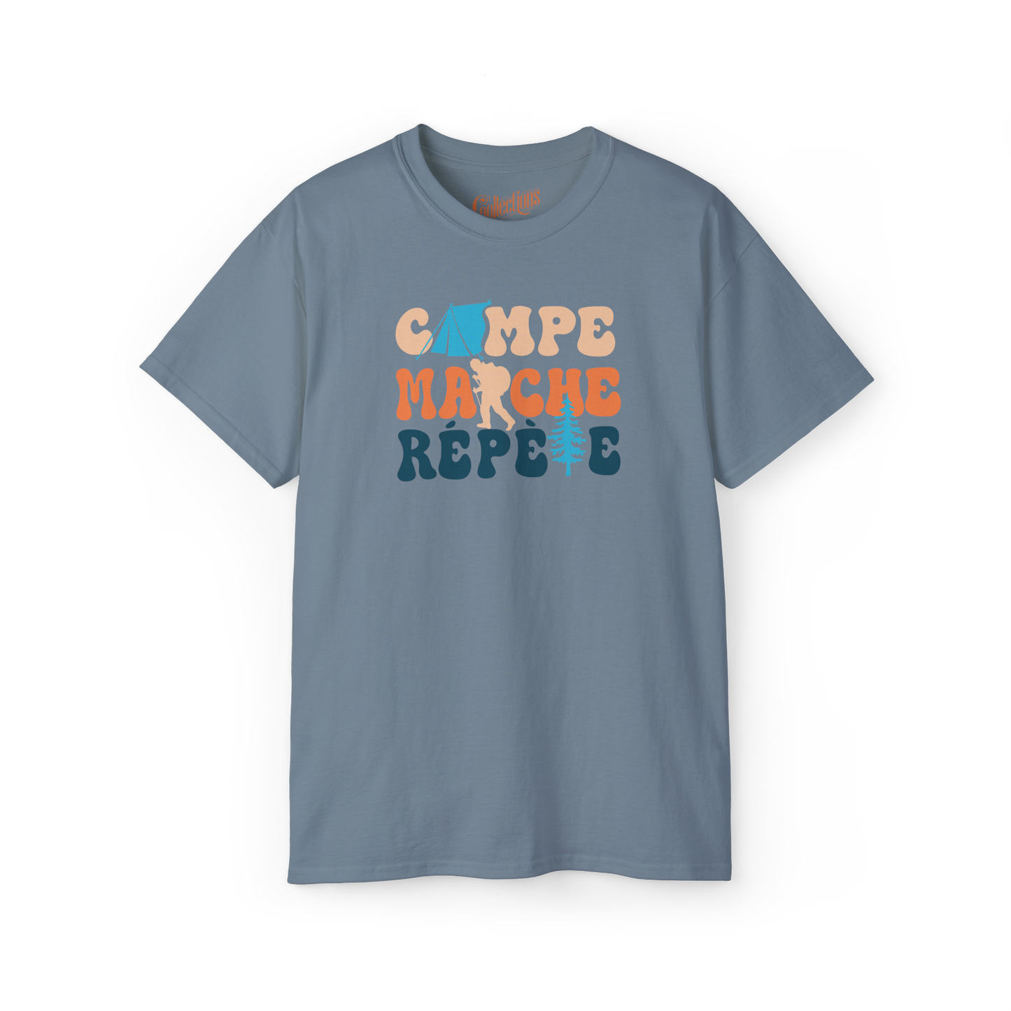 #camping - T-Shirt - T-Shirt - Campe Marche Répète
