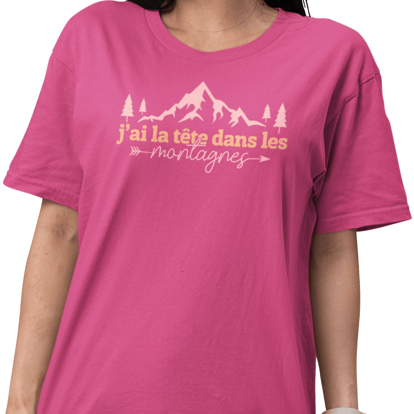 #camping - T-shirt - T-Shirt - La tête dans les montagnes