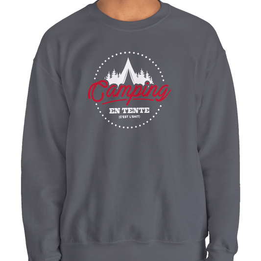 #camping - Sweat-shirt - Sweat-shirt - Camping en tente c’est l’shit