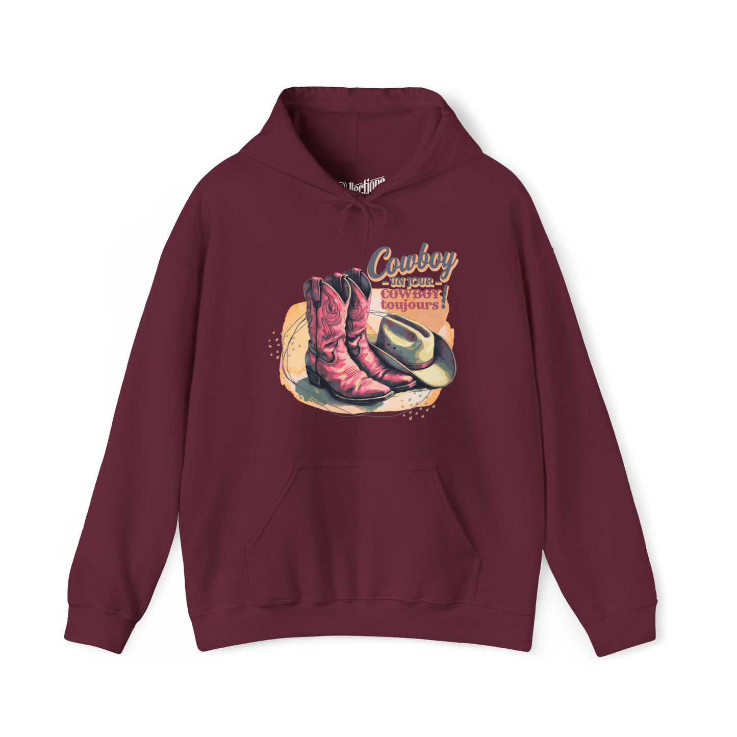 Sweat à capuche – Cowboy un jour, Cowboy toujours!