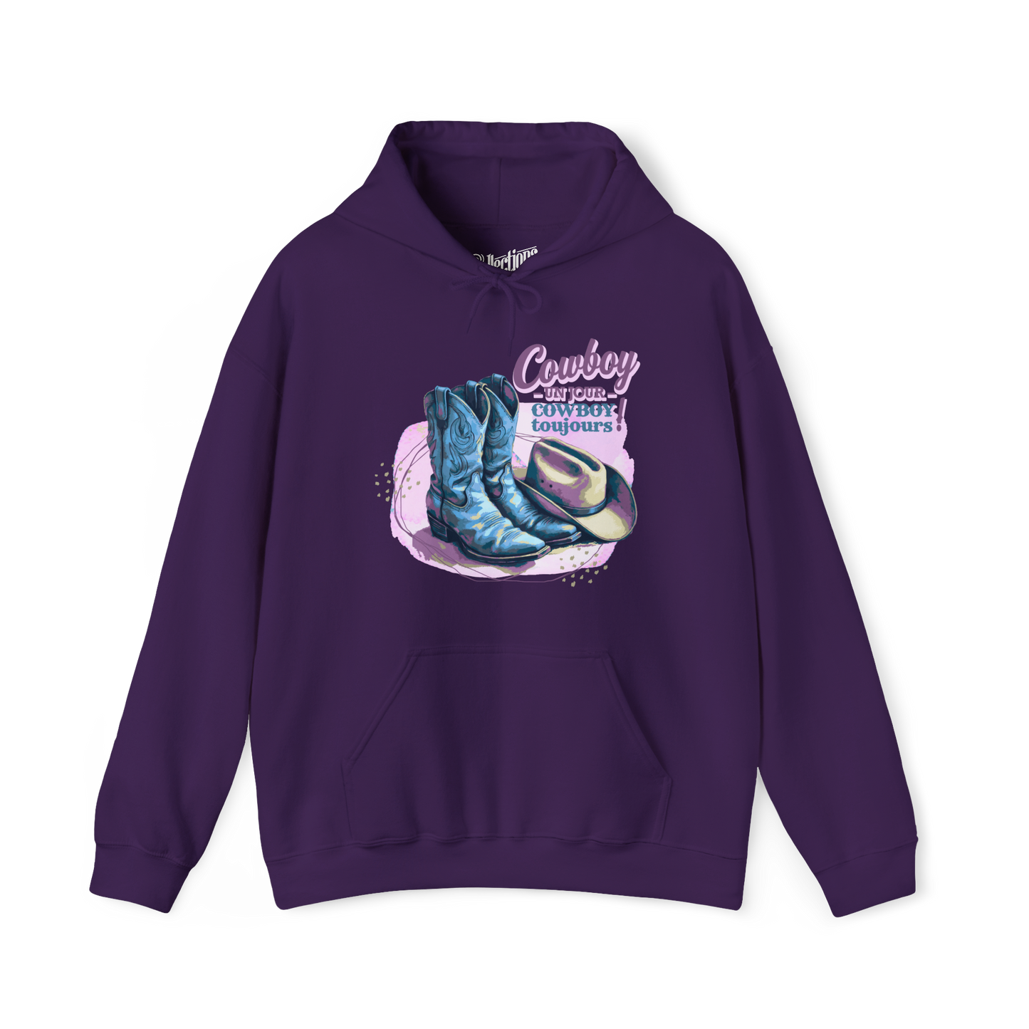 Sweat à capuche – Cowboy un jour, Cowboy toujours!