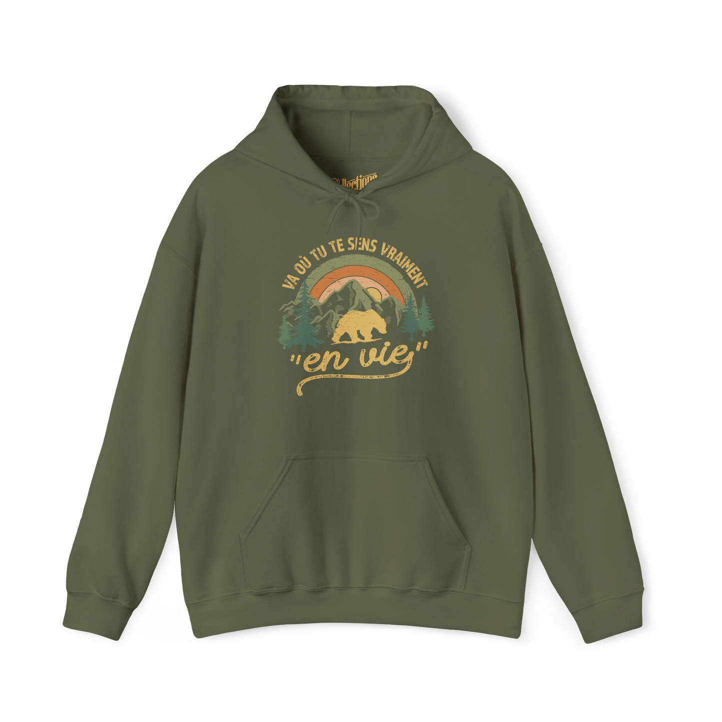 #camping - Sweats à capuche - Sweat à capuche - Où tu te sens en vie