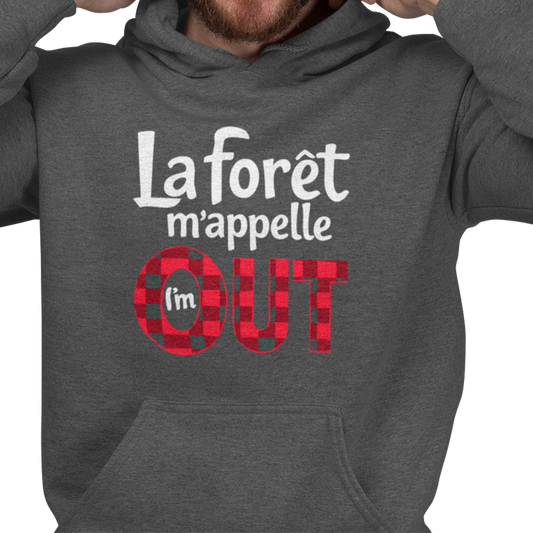 Sweat à capuche - La forêt m’appelle OUT