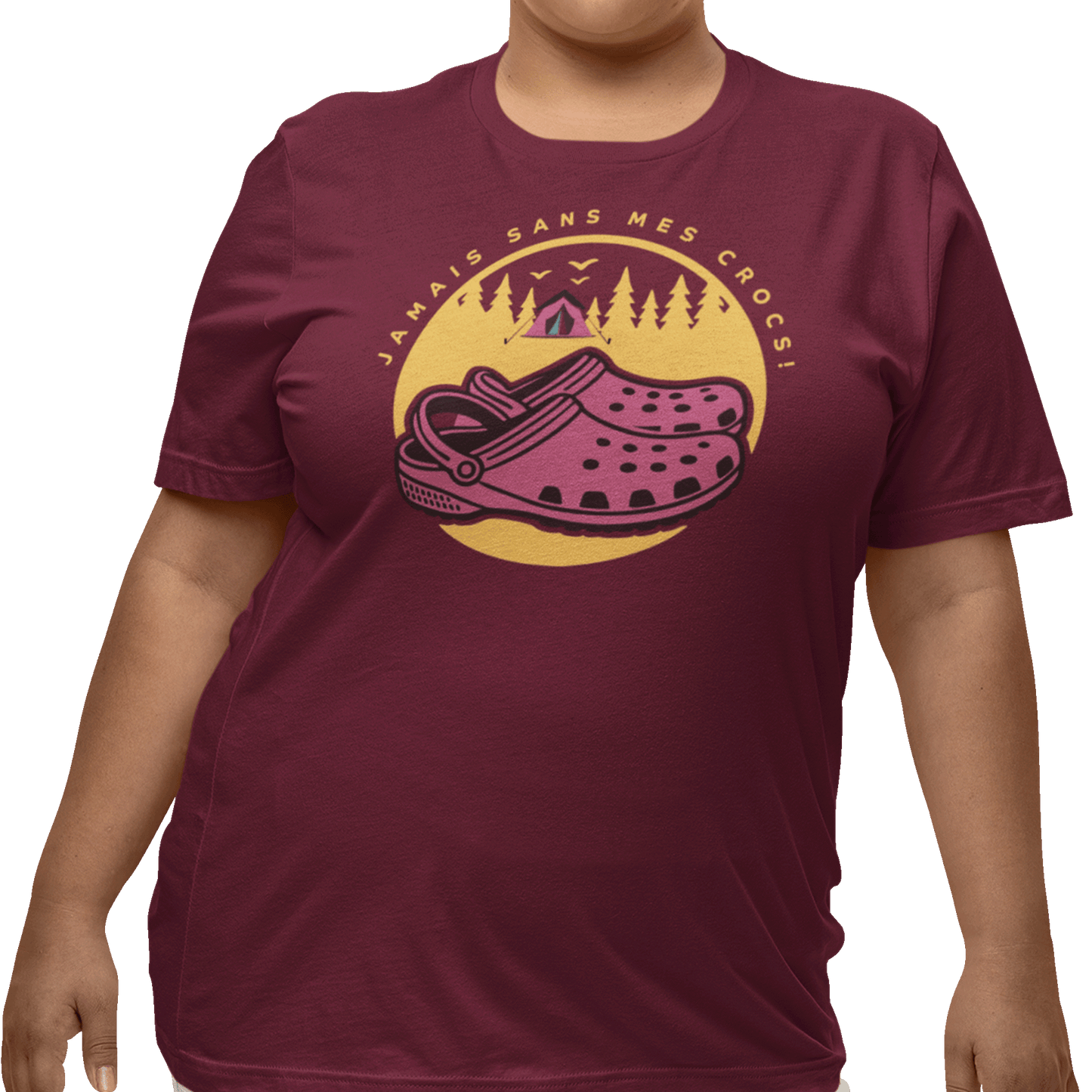 #camping - T-Shirt - T-shirt - Jamais sans mes crocs