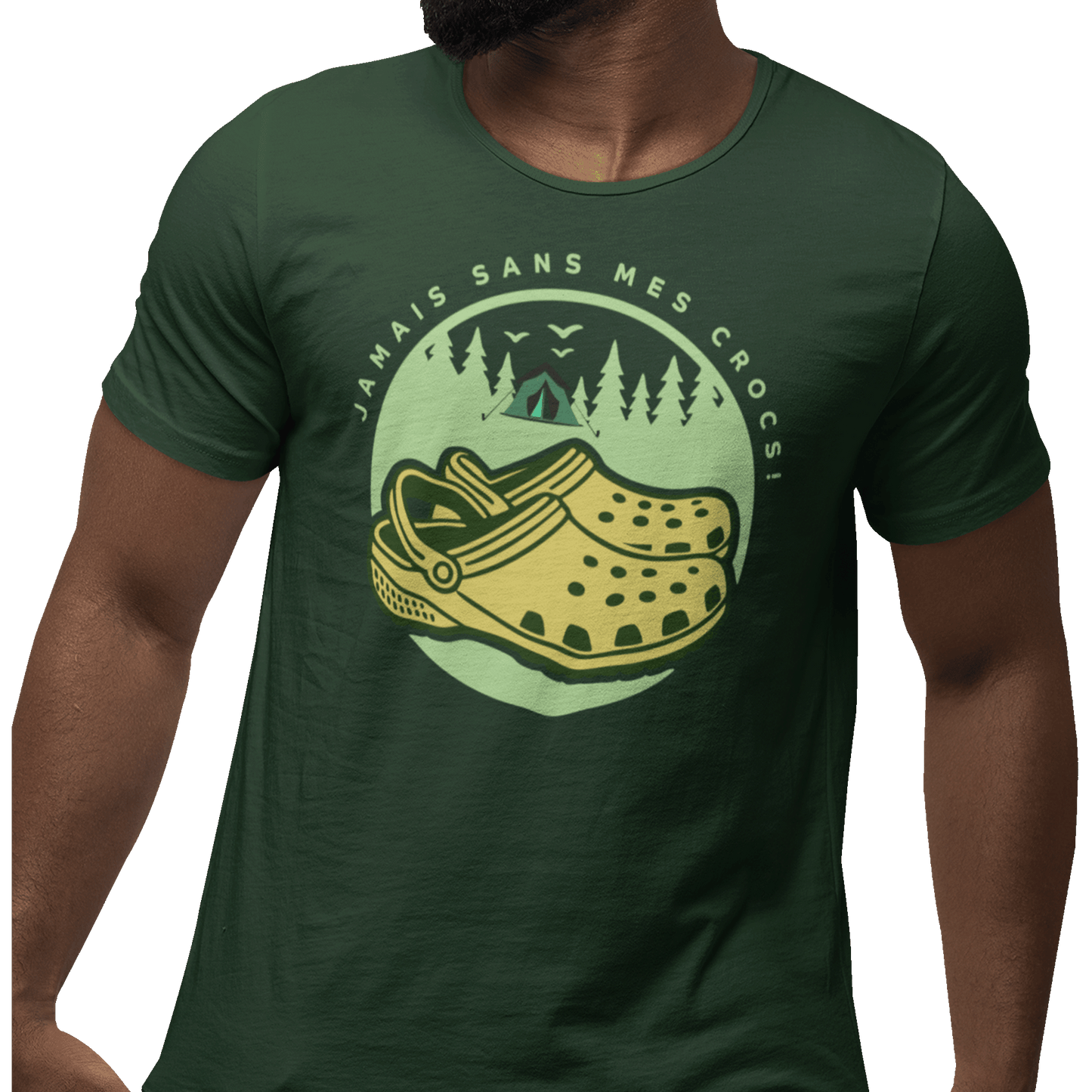 #camping - T-Shirt - T-shirt - Jamais sans mes crocs