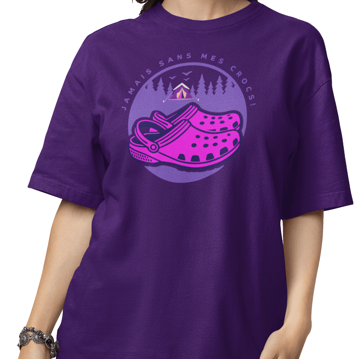 #camping - T-Shirt - T-shirt - Jamais sans mes crocs