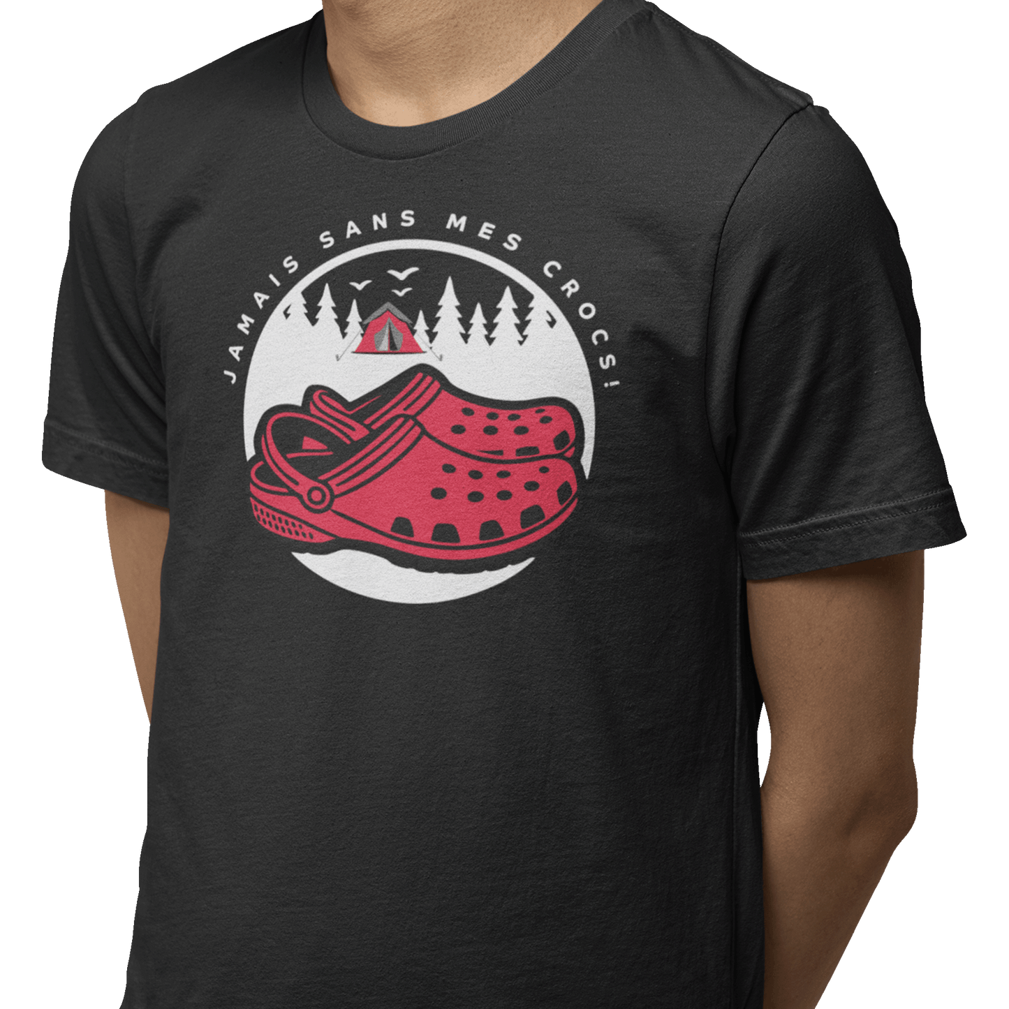 #camping - T-Shirt - T-shirt - Jamais sans mes crocs