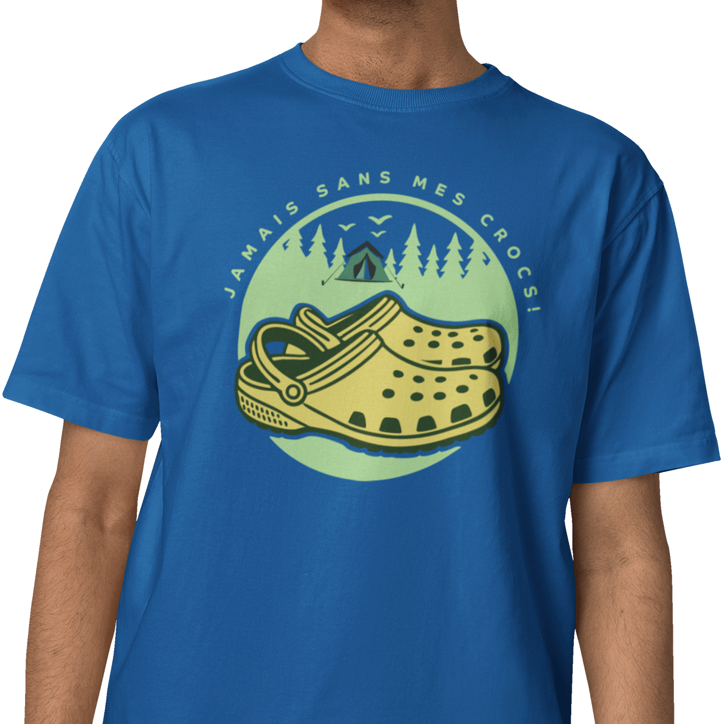 #camping - T-Shirt - T-shirt - Jamais sans mes crocs