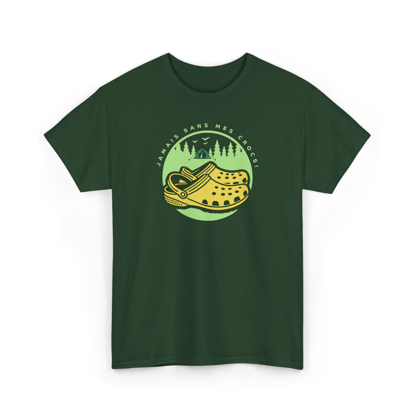 #camping - T-Shirt - T-shirt - Jamais sans mes crocs