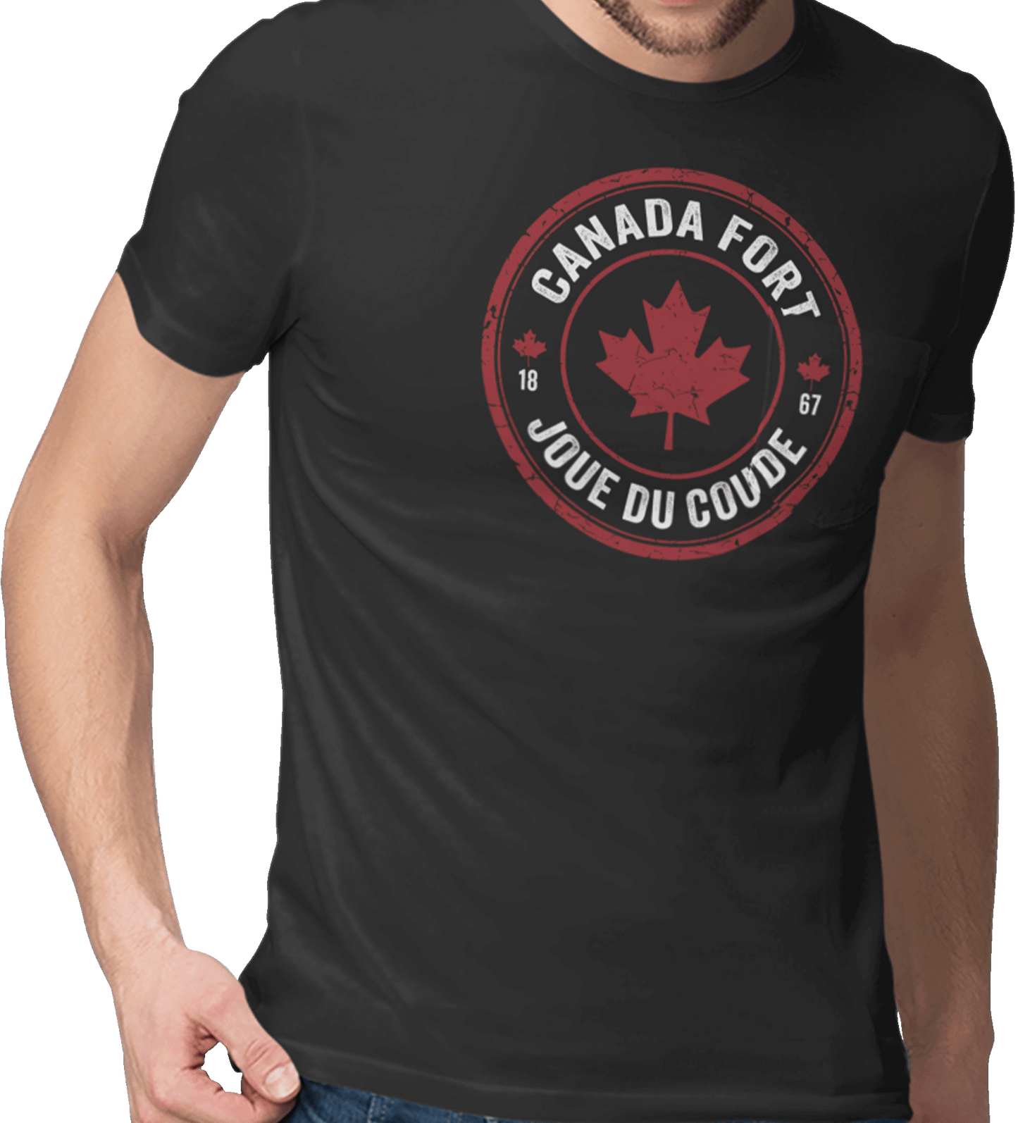 T-Shirt - Canada Fort, Joue du Coude