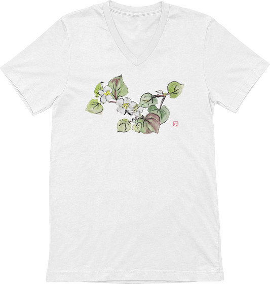T-shirt - Kyoto - Fleurs Sauvages - Fleurs de pommiers par Kumiko