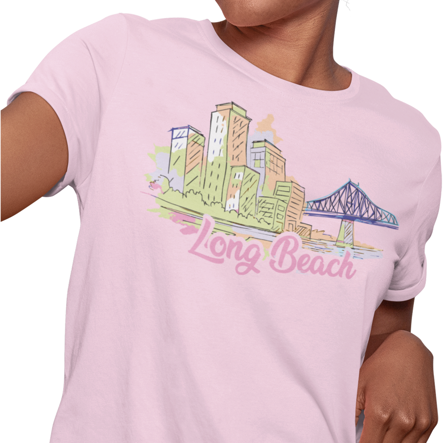 T-shirt - Long Beach - Longueuil illustré