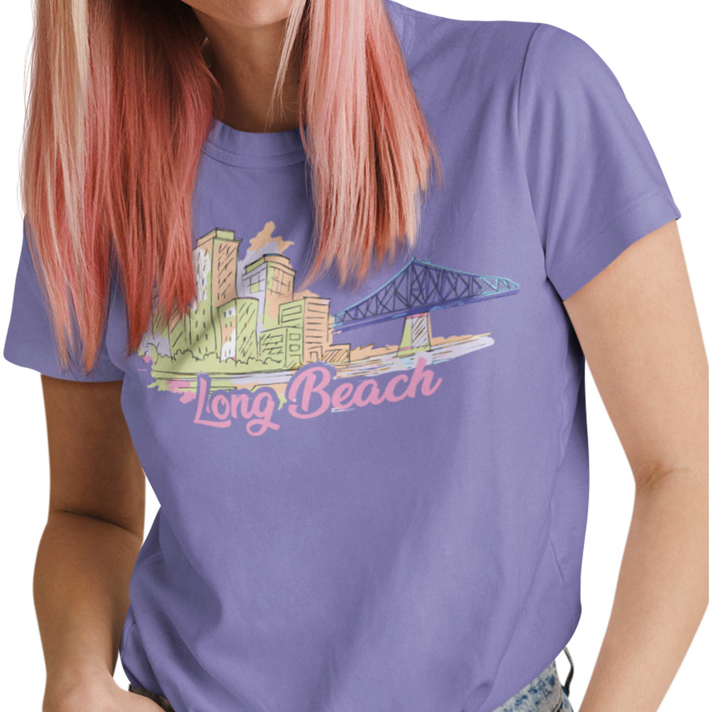 T-shirt - Long Beach - Longueuil illustré