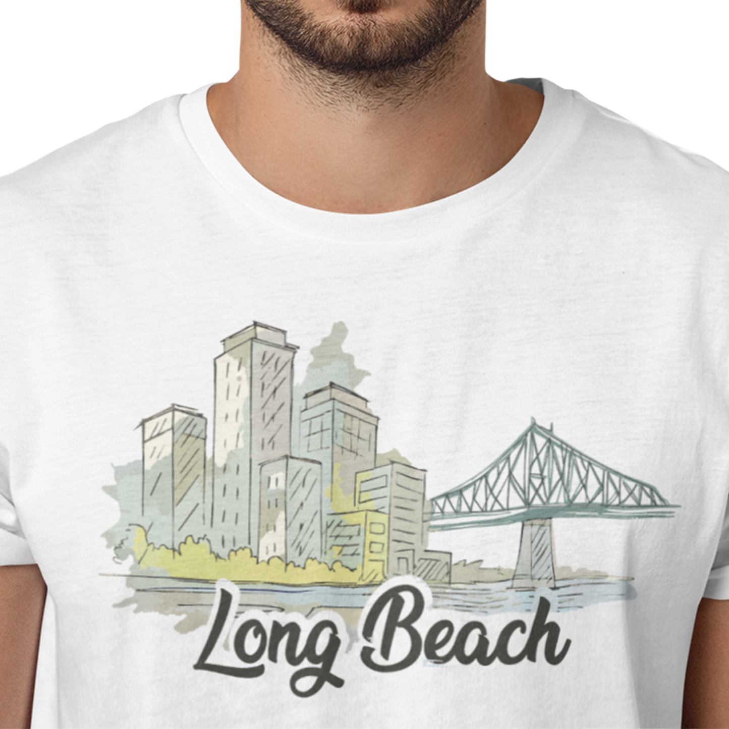 T-shirt - Long Beach - Longueuil illustré