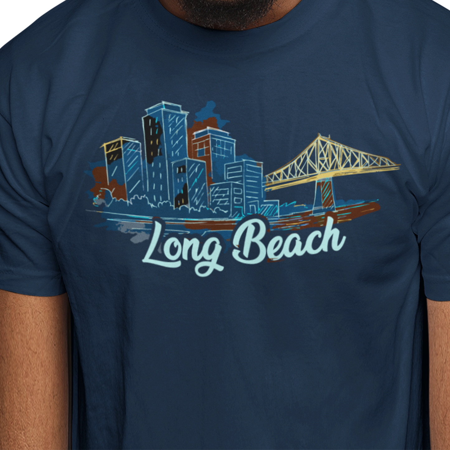 T-shirt - Long Beach - Longueuil illustré