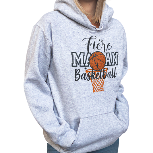 Sweat à capuche - Fière Maman Basketball