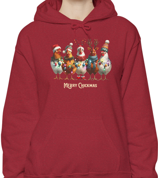 Sweat à capuche - Merry Chickmas