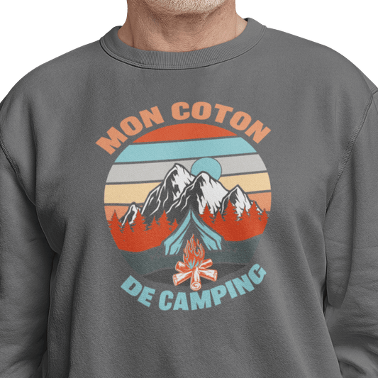 #camping - Sweat-shirt - Sweat-shirt - Mon coton de camping
