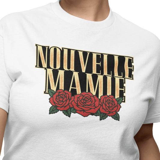T-shirt - Nouvelle Mamie  - Roses